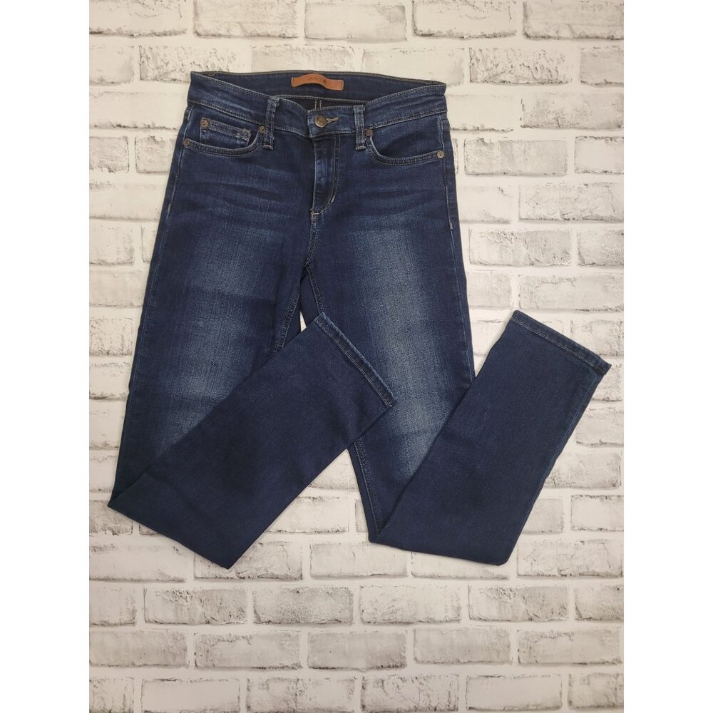 Joe's Denim Jeans Flawless Cigarette Straight Leg Dark Wash Stretch Size 26